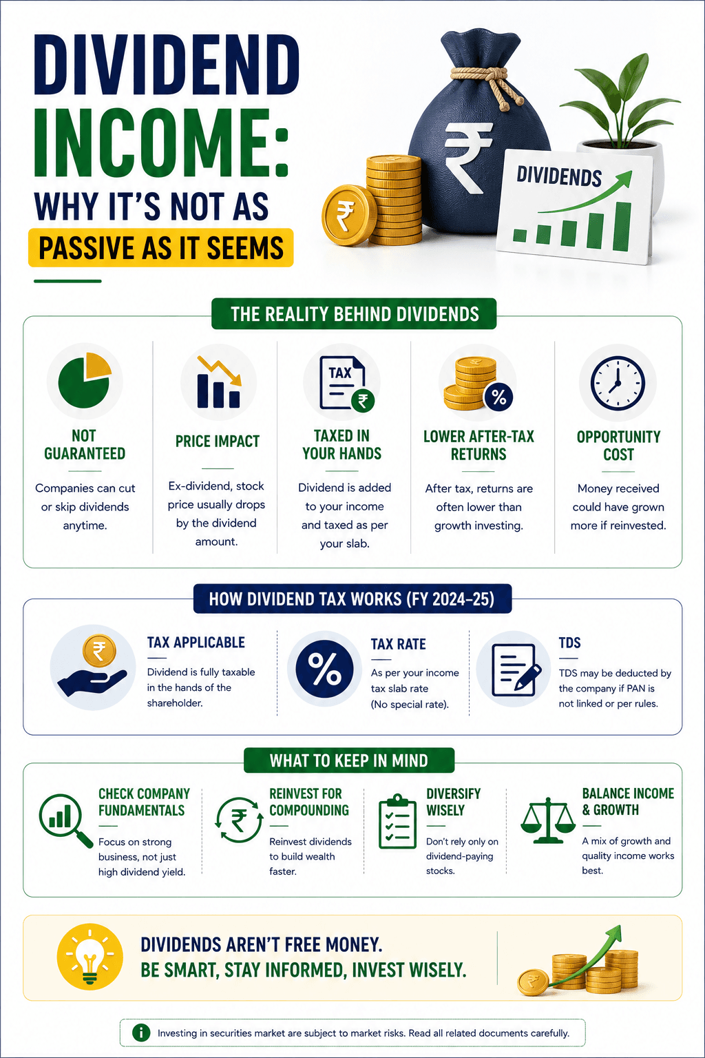Dividend income: why it's not as passive as it seems.