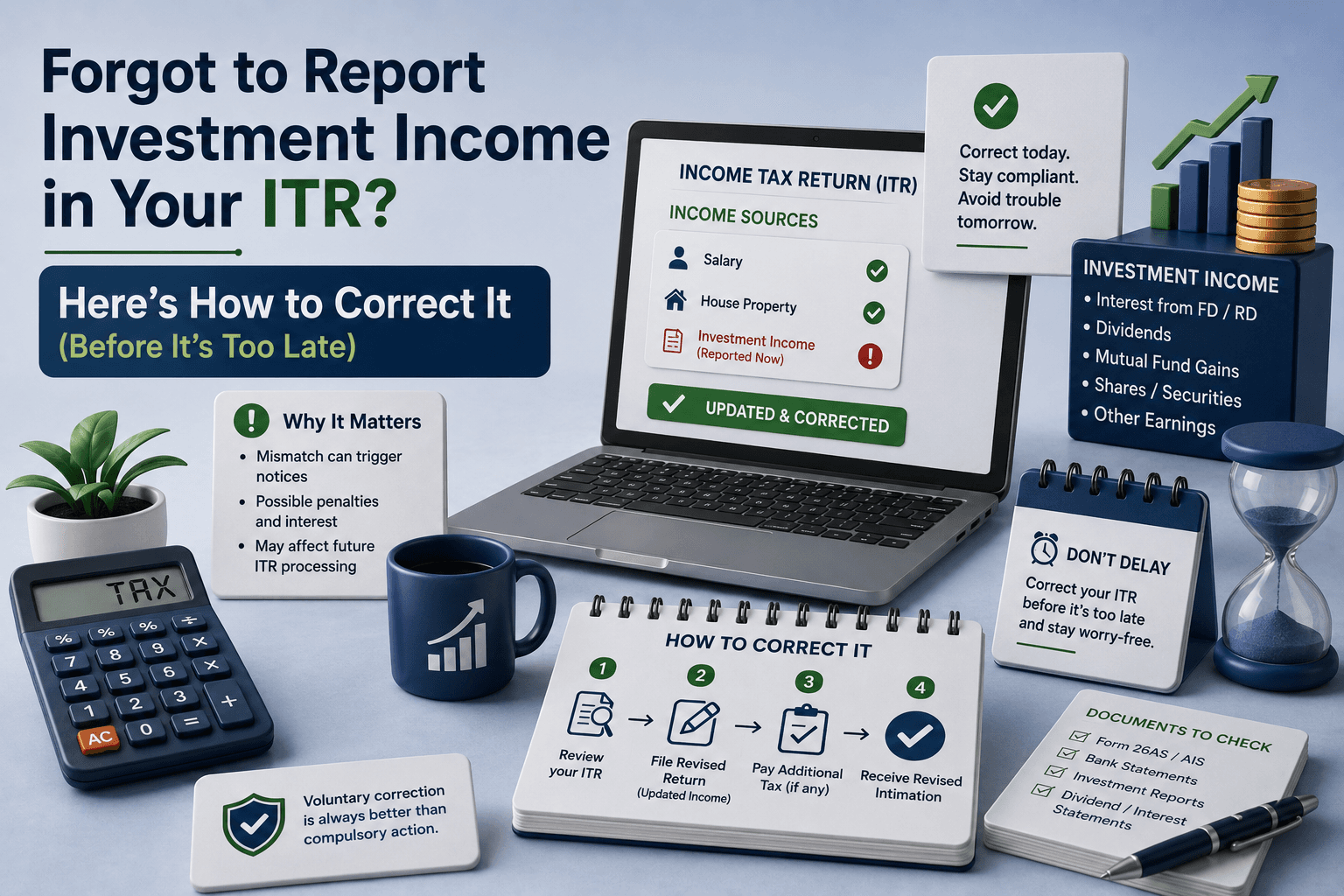Forgot to Report Investment Income in Your ITR? Here's How to Correct It (Before It's Too Late)